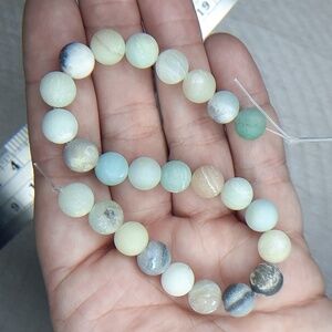 8mm Matte Amazonite 8in Strand #8